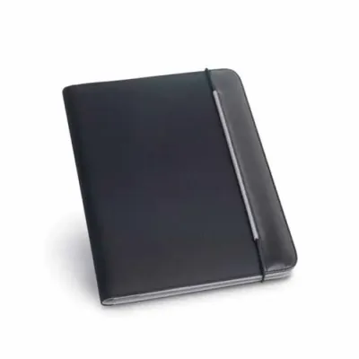 Pasta A4 em couro sintético em várias cores 