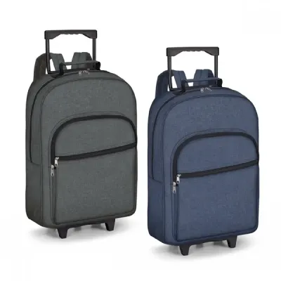 Mochila trolley. 600D de alta densidade. Com 2 rodas. Compartimento almofadado para notebook até ...