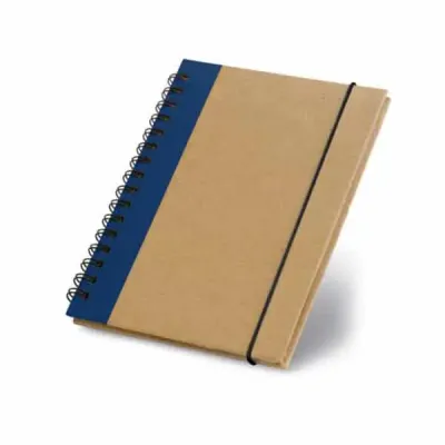 Caderno capa dura na cor azul