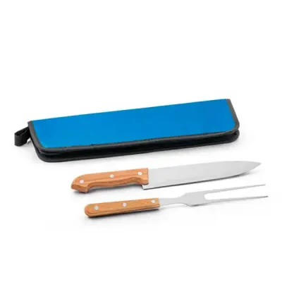 Kit churrasco personalizado de inox e madeira