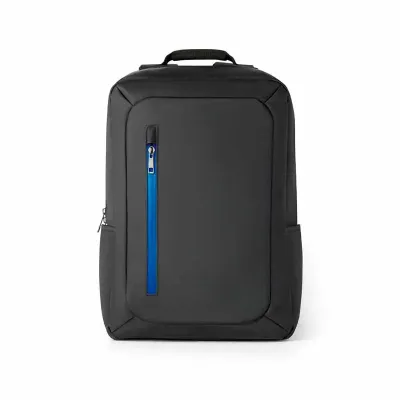 Mochila para notebook preta com detalhe em azul