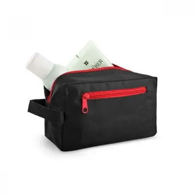 Nécessaire com pega e bolso frontal 