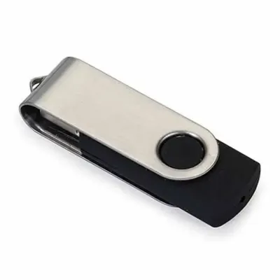 Pen Drive SM Giratório de Metal 8GB cor preta