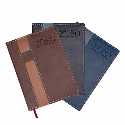 Agenda diária personalizada em sintético- cores