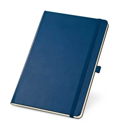 Caderno capa dura na cor azul