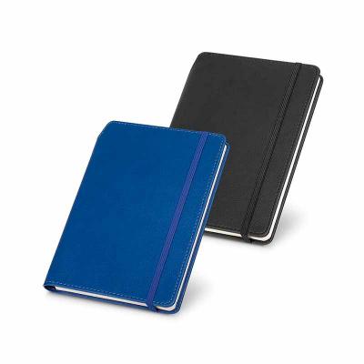 Caderno na cor azul e preto