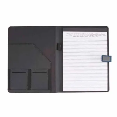 Pasta executiva almofadada com caderno de 20 folhas