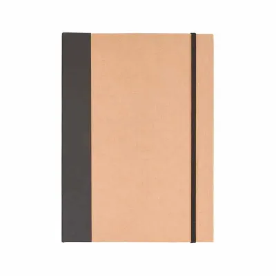 Pasta personalizada em papel kraft com elástico