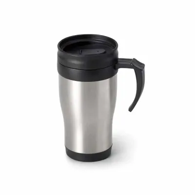 Caneca personalizada para viagem com capacidade de 420ml