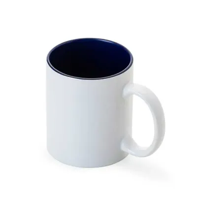 Caneca de cerâmica 325ml com parte interna colorida