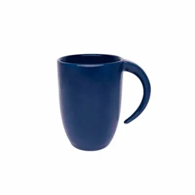 Caneca de cerâmica com alça lua de 330ml