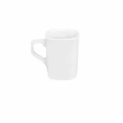 Caneca personalizada de cerâmica branca com capacidade de 210ml