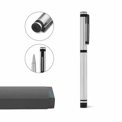 Caneta Roller com escrita preta e com caixa presente