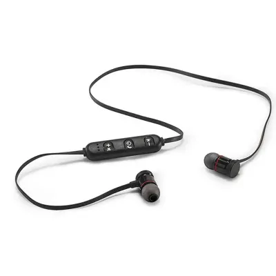 Fone de ouvido magnético com transmissão por bluetooth