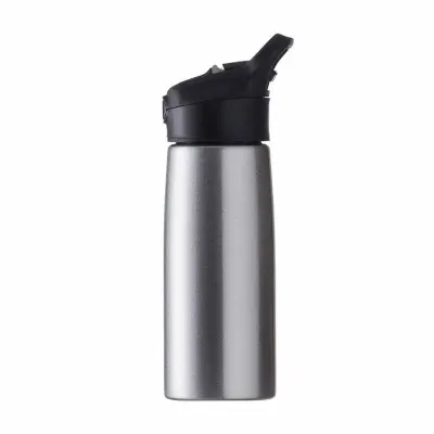 Squeeze inox 700ml com tampa plástica, alça e botão