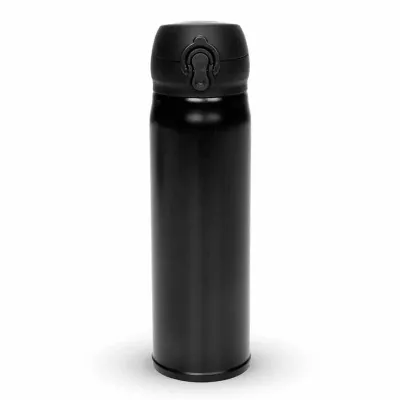 Garrafa personalizada de 400ml com botão e válvula para abertura