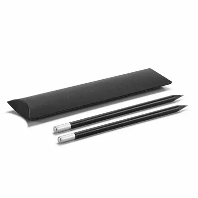 Conjunto de lápis personalizado com bolsa em cartão