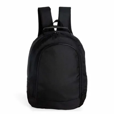 Mochila nylon para notebook cor preta Frente