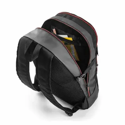 Mochila personalizada para notebook com compartimento posterior forrado, com divisória almofadada para notebook até 17