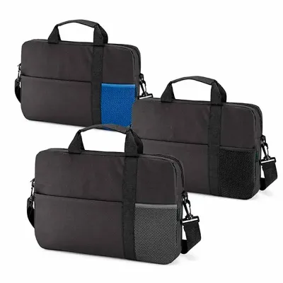 Pasta personalizada com compartimento forrado com divisória almofadada para notebook