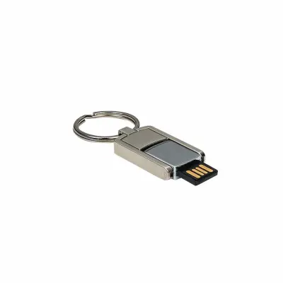 Pen drive chaveiro mini prata fosco 