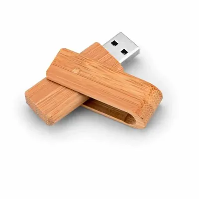 Pen drive personalizado em bambu
