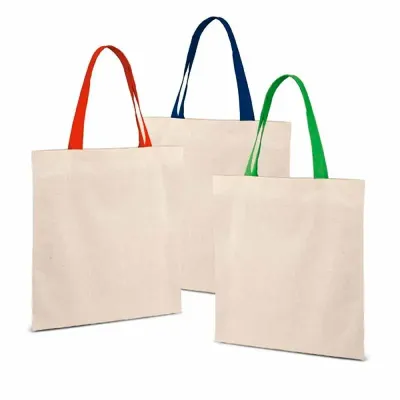 Ecobag personalizada com alças coloridas