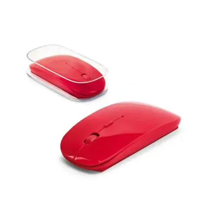 Mouse wireless 2.4G em caixa transparente