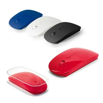 Mouse wireless 2.4G com opção de cores
