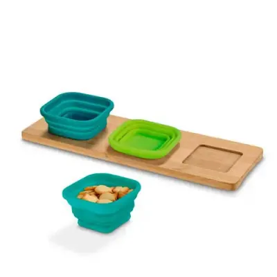 Base de mesa com 3 potes