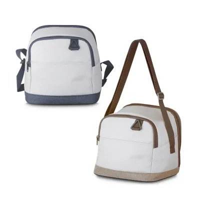 Bolsa térmica em tecido poliéster 600D com bolso frontal