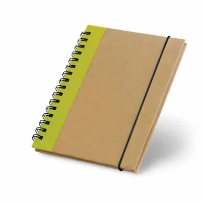 Caderno capa dura e elástico A6 