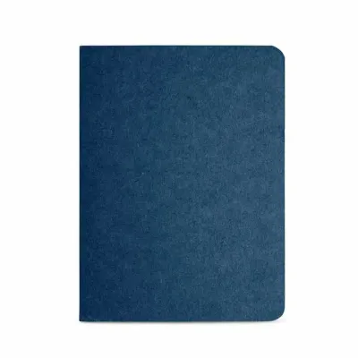 Caderno B7 com 30 folhas não pautadas de papel - azul