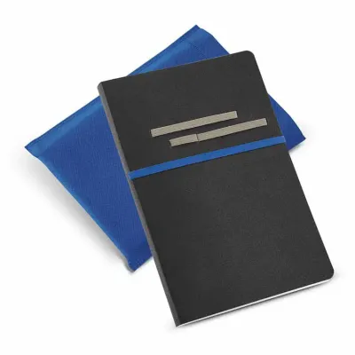 Caderno A5 em sintético azul