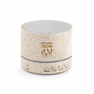 Caixa de som portátil com microfone - personalizada