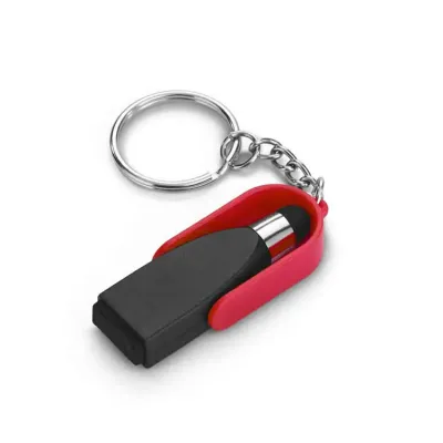 Chaveiro em ABS com ponteira touch 93358 - vermelho