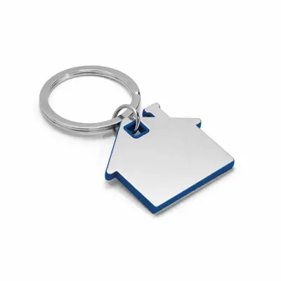 Chaveiro em formato de casa em metal e ABS 93392 1 