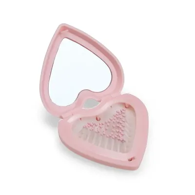 Escova com Espelho Coração