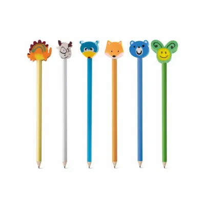 Lápis com boneco de borracha 51904