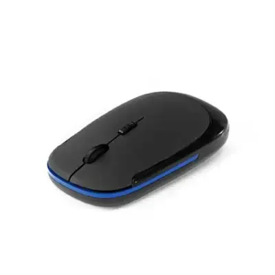 Mouse wireless com acabamento emborrachado
