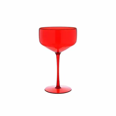 Taça Coupe para Drinques 390 ml vermelho