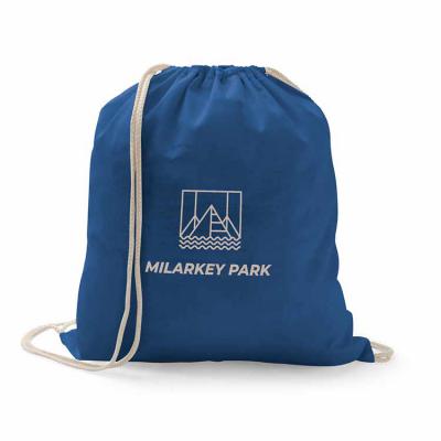 Saco mochila azul personalizado 