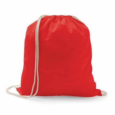 Saco mochila vermelho personalizado