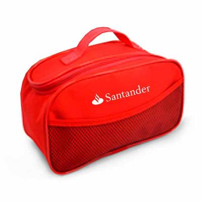 Necessaire em nylon 600 personalizada vermelho 