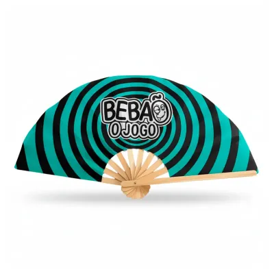 Leque retrátil 100% poliéster - personalizado