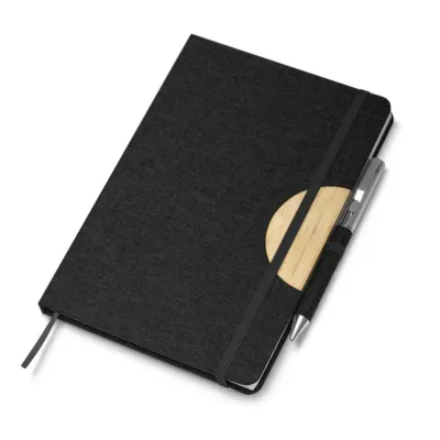 Caderno de anotações preto