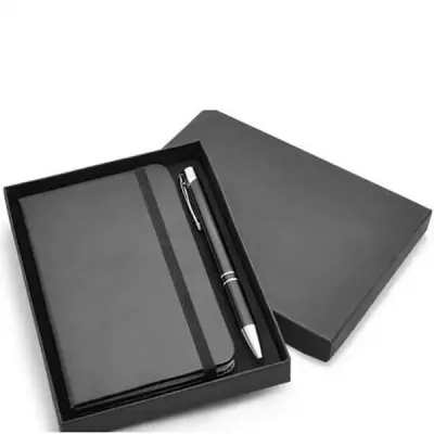 Kit moleskine personalizado com caixa presente 