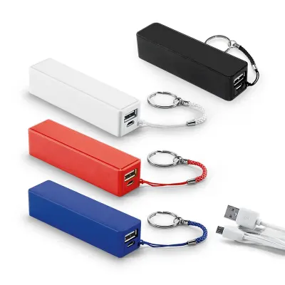 Bateria portátil personalizada em várias cores
