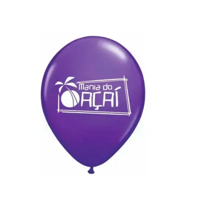 Bexiga biodegradável roxa