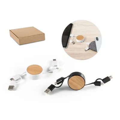 Cabo retrátil 5 em 1 